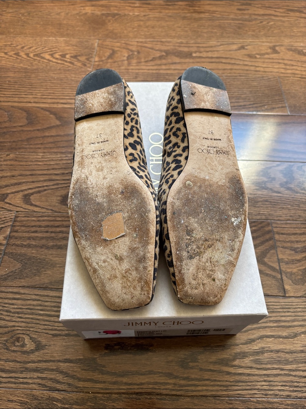 Jimmy Choo Mirele Flat Leopard-Print suede 37 - Picture 4 of 4